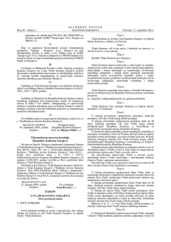 36-14 - Vlada Kantona Sarajevo