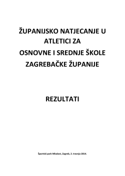 Rezultati 2014 OS i SS