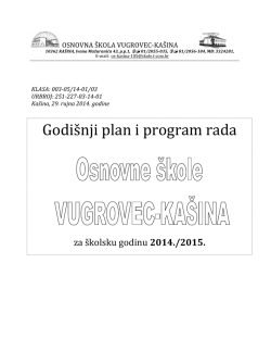 Godiisnji plan i program rada skole 2014.2015.