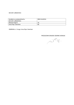 MO SDP-a BREZOVICA