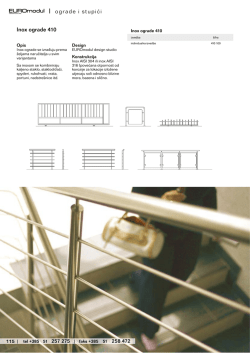 Inox ograde 410 | ograde i stupići