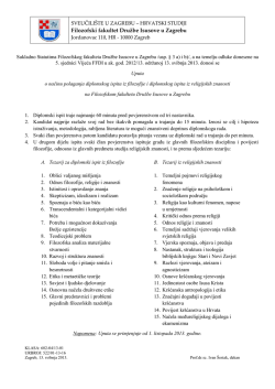 Uputa o polaganju diplomskog ispita i tezarij