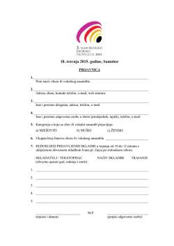 18. travnja 2015. godine, Samobor