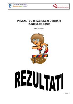 PRVENSTVO HRVATSKE U DVORANI