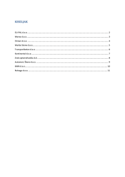 businesses of city - ministarstvo privrede sbk