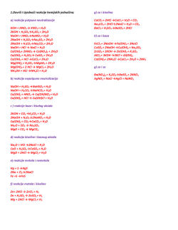 a) reakcije potpune neutralizacije KOH + HNO3