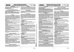 Installation and Maintenance Instructions