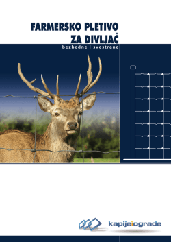 FARMERSKO PLETIVO ZA DIVLJAČ