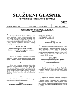 SLUŽBENI GLASNIK - Koprivničko