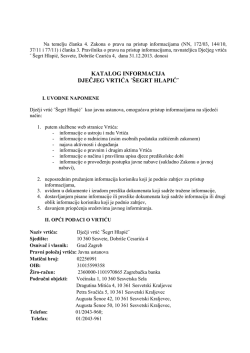 Katalog vrtića - Dječji vrtić &Scaron;egrt Hlapić