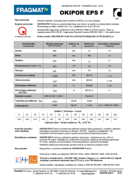 tehnički list OKIPOR EPS F