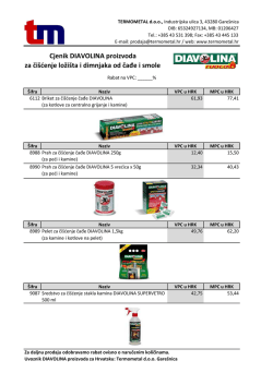 Termometal - Cjenik DIAVOLINA