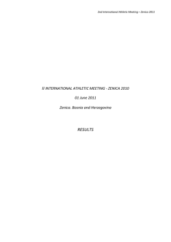 Rezultati - Atletska zveza Slovenije