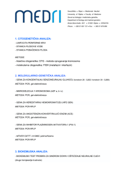 Medicinski fakultet Sveučili&scaron;ta u Rijeci, Zavod za biologiju i