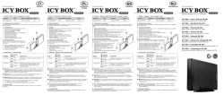 ICY BOX – User`s Manual IB-262 ICY BOX – Handbuch