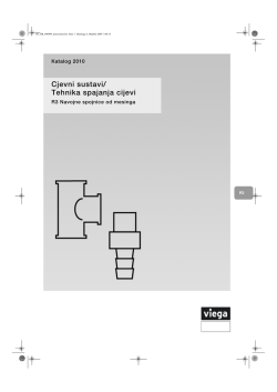 Cjevni sustavi/ Tehnika spajanja cijevi