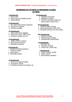 kombinacije pitanja iz mehanike fluida (ii deo)