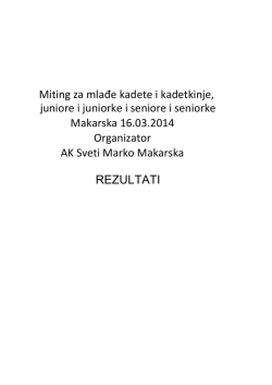 21-cro atletika rezultati