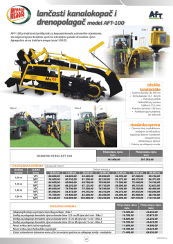 lančasti kanalokopač i drenopolagač model AFT-100
