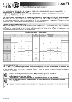 Manuel d`utilisation / User`s manual