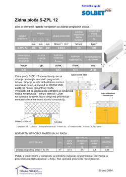 Zidna ploča S-ZPL 12