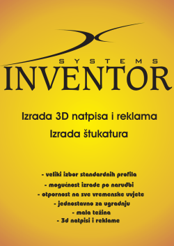 Izrada 3D natpisa i reklama Izrada &scaron;tukatura