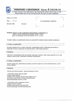 "VODOVOD I ODVODNJA" doo ŠIBENIK