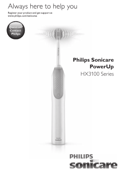 Philips Sonicare PowerUp HX3100 Series