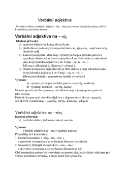 Verbální adjektiva