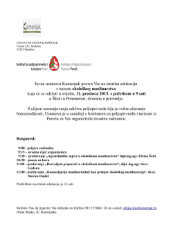 POZIV na stručnu edukaciju