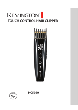 TOUCH CONTROL HAIR CLIPPER