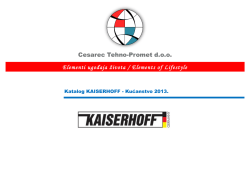 KAISERHOFF – Katalog kućanstvo