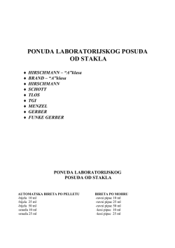Katalog laboratorijskog posudja od stakla