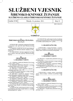 12/11 - &Scaron;ibensko-kninska županija