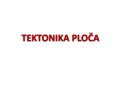 TEKTONIKA PLOČA
