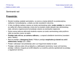 Uputstvo za izradu &ndash; slajdovi sa vežbi