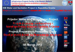 Prijedor Water and Wastewater Project Projekat