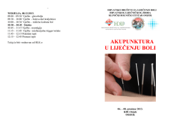 Program tečaja op&scaron;irnije - Hrvatsko dru&scaron;tvo za liječenje boli