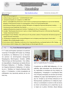 NN Newsletter January 2013