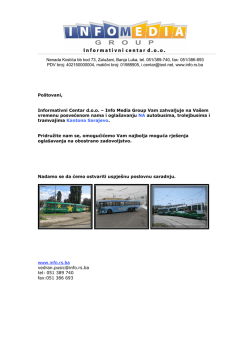 Nenada Kostića bb kod 73, Zalužani, Banja Luka, tel. 051/389