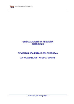 FI 2012 konsolidirano, revidirano