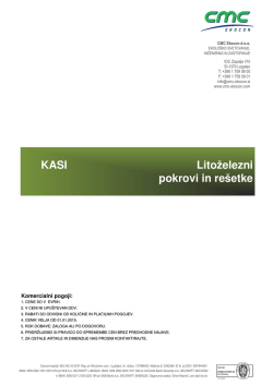 KASI Litoželezni pokrovi in rešetke