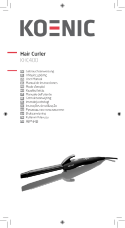 Hair Curler KHC400 - Koenic