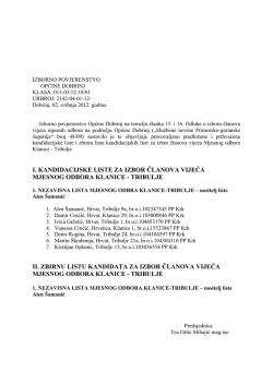 IZBORNO POVJERENSTVO