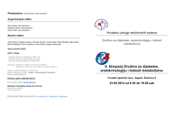Program 9. simpozija Dru&scaron;tva za dijabetes, endokrinologiju i bolesti