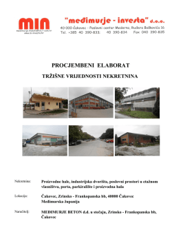 PROCJEMBENI ELABORAT - Međimurje Beton d.d. Čakovec
