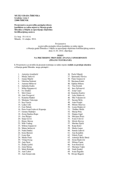 Poziv na pisano testiranje