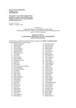 Poziv na pisano testiranje