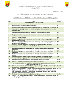 SLUŽBENI GLASNIK OPĆINE ĐULOVAC