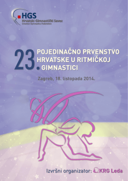pojedinačno prvenstvo hrvatske u ritmičkoj gimnastici